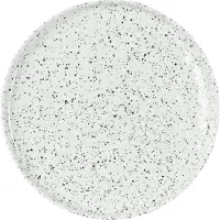 Olsson & Jensen Poppi dinerbord 27 cm. wit-zwart