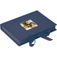 Walther design FB-112-L Fun - Foto bewaardoos - Formaat 20 x 15 x 3 cm - 70 Foto's 13 x 18 cm - Blauw