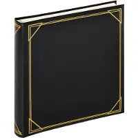 Walther design MX-200-B, Schwarz, 100 Blätter, 300 mm, 300 mm, 5 cm MX-200-B Fotoalbum (b x h) 30 cm x 30 cm Zwart 100 bladzijden