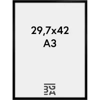 Walther design New Lifestyle - Kunststof lijst - Fotoformaat 29,7x42 cm (DIN A3) - Zwart