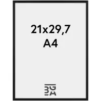 Walther design Chair - Aluminium Fotolijst - Fotomaat 21x29,7 cm (A4) - Zwart