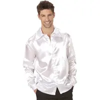 Finidi Mooie jaren 70 Disco blouse in wit