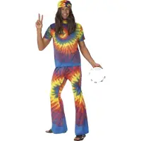 Smiffy 1960's tye die heren kostuum