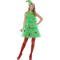 Smiffy Kerstboom kostuum dames