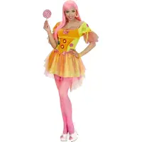 Widmann Neon Fantasy dame jurk - Maat M