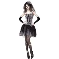 Widmann Skeletjurkje ballerina zwart