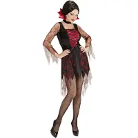 Widmann Vampier & Dracula Kostuum | Doorzichtig Spiderweb Vampier | Vrouw | Large | Halloween | Verkleedkleding