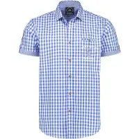 Coppens Trachtenhemd design blauw | Maat 3XL + |