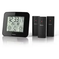 Hama 186311 Weerstation EWS-Trio, met drie sensoren, zwart