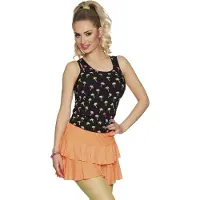 Boland Minirokje Ruffles Oranje