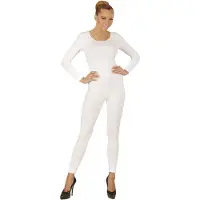 Widmann Unicolor Body Volwassen, Lang, Wit - Vrouw