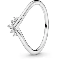 Pandora 198282CZ Ring Tiara Wishbone zilver Maat 58