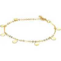 Zinzi Gold 14 karaat gouden armband ronde plaatjes ZGA167