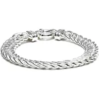Trendjuwelier huiscollectie Armband Zilver Gourmet 10 mm 19 cm