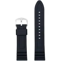 Fossil Siliconen Bandje Zwart 22 mm