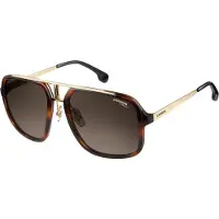 Carrera Square unisex Havana goud bruin gradiënt zonnebril
