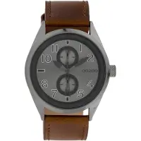 Oozoo Timepieces C10028 Bruin Grijs Horloge 42mm