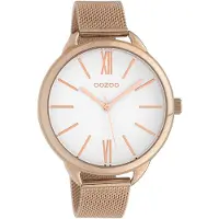 Oozoo Timepieces Rosegoudkleurig/Wit horloge C10135 (44 mm)