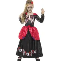Smiffy Dia De Los Muertos Meisje Kostuum