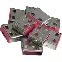 Lindy USB-Lock USB-A-poortslot Set van 10 stuks Roze Zonder sleutel