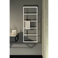 Sapho Industrial handdoekrek hangend 115x60cm mat wit