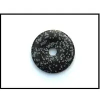 Ruben Robijn Donut 3 cm obsidiaan sneeuwvlok 1st -