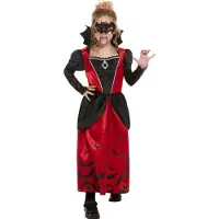 Vegaoo - Vampire Kinder Kostuum - Kids tm 12 jaar - Zwart/Rood