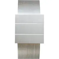 QAZQA Moderne wandlamp aluminium met lichteffect - Amy