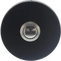 Intersteel Deurbel rond verdekt ø53x10mm - RVS/mat zwart