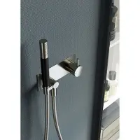 Hotbath Inbouw douchemengkraan cobber incl. Doucheslang en handdouche geborsteld nikkel