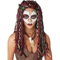 California Costumes Voodoo Priesteres Volwassenen Pruik-Standaard