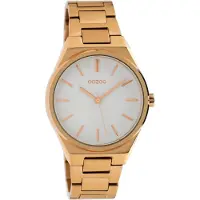 Oozoo Timepieces Rosegoudkleurig/Wit horloge C10343 (34 mm)
