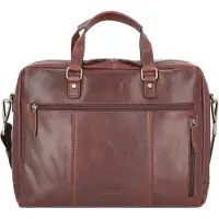 Leonhard heyden Roma aktetas Leer 41 cm Laptopvak bruin