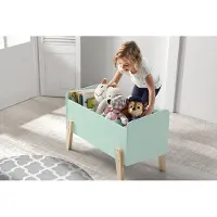Vipack Boîte à jouets Kiddy Bois Vert menthe