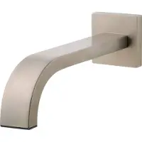Wiesbaden Rombo baduitloop vierkant 30 cm 1/2'' geborsteld staal
