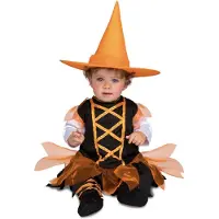 MOM Little Orange Witch Baby Costume Oranje 7-12 Months Kinderen