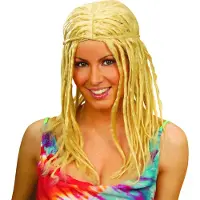 Finidi Blonde dreadlocks pruik voor heren en dames