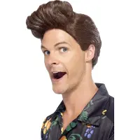 Smiffys Ace Ventura pruik (bruin)