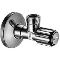 Hansgrohe hoekstopkraan met microfilter g 3/8 aansluiting, chroom