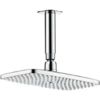 Hansgrohe Raindance E Douchekop waterbesparend met rozet met antikalkbehandeling Chroom glans 27383000