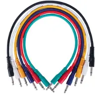 Devine PATCH3535-RB-80cm patchkabel mono 3.5 mm 6-pack 80 cm