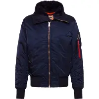 Alpha industries Winterjas donkerblauw / rood