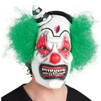 Coppens latex masker horror clown en haar