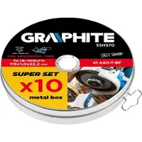 Graphite 55H570 Slijpschijvenset, haakse slijper