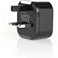 Nedis WCPD18W100BKUK Thuislader 3,0 A Usb-c&trade; Voeding: 18 W Zwart