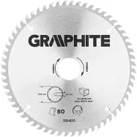 Graphite Cirkelzaagblad 205 mm, 80 tands, Aluminium