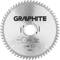 Graphite Graphit-Kreissägeblatt 180x30mm, 60 Zähne - 55H605