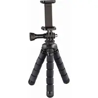 Hama Ministatief Flex voor smartphone en GoPro, 14cm, zwart