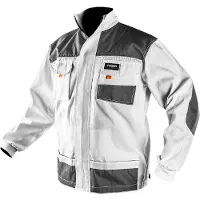 GRUPA TOPEX Schilders Werkjas WIT L/52 Oxford Bescherming 35% Katoen-65% Polyester 267 Gr/m2 CE-EN340