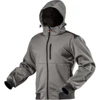 GRUPA TOPEX Softshell Winterjas XXL/56 Versterkt Met Anti Slip Textiel Reflectie Stukken Afneembare Muts Water En Wind Proof